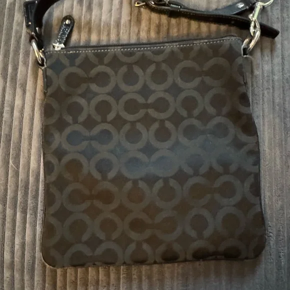 Coach Black and Silver Patterned Crossbody Bag - Picture 5 of 8